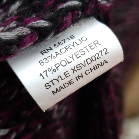 Purple Bodycon Sweater Dress /w Gold Zip Sleeves - Picture 8 of 8